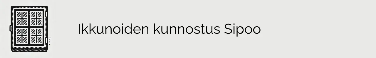 Ikkunoiden kunnostus Sipoo